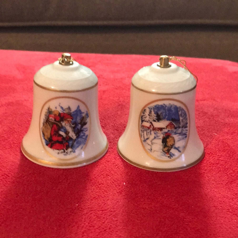 Vintage Rorstrand Sweden Cmas Bells!
